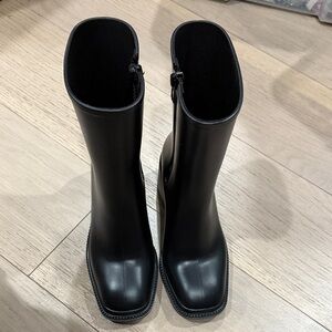 INC International Concepts Black Winter & Rain Boots